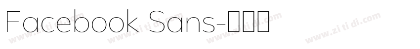 Facebook Sans字体转换